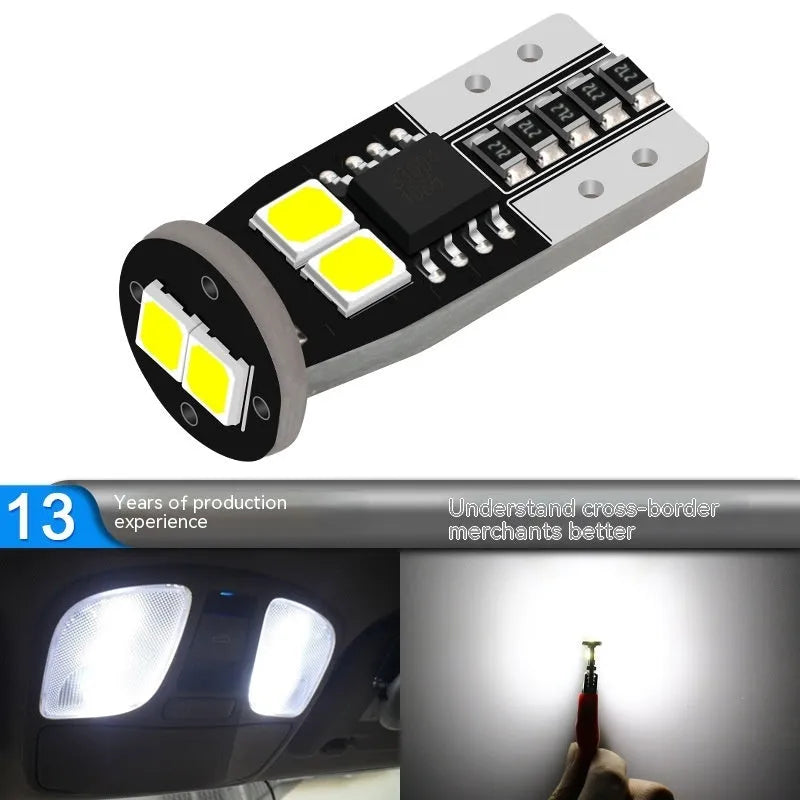 Small car licence plate replacement lamp with white light and fibre glass board construction