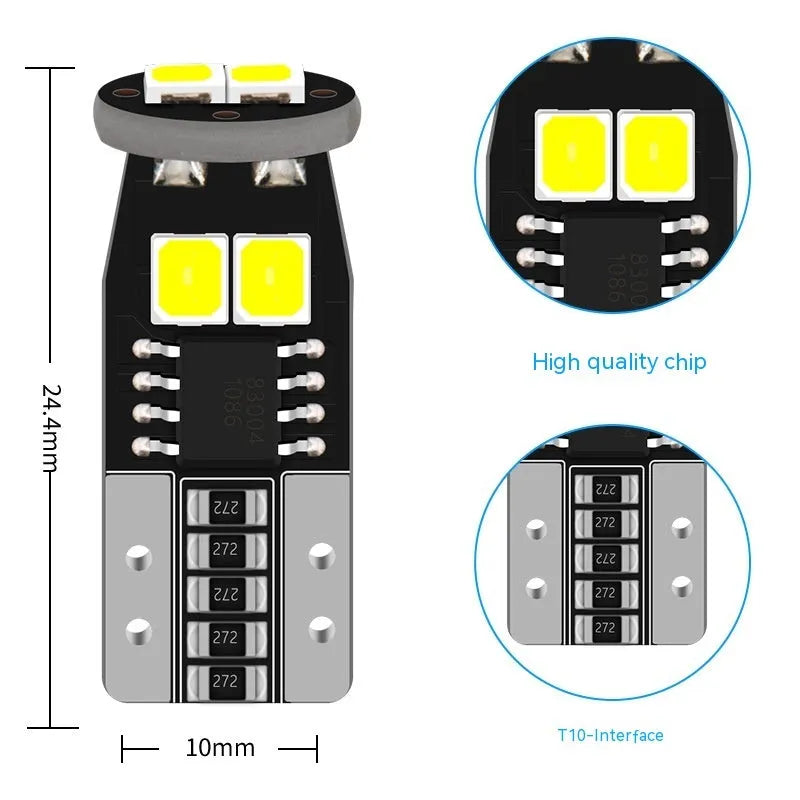 Small car licence plate replacement lamp with white light and fibre glass board construction