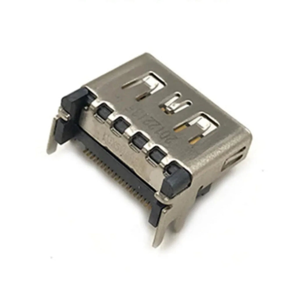 Silver HDMI host interface socket for gaming console repair with single port