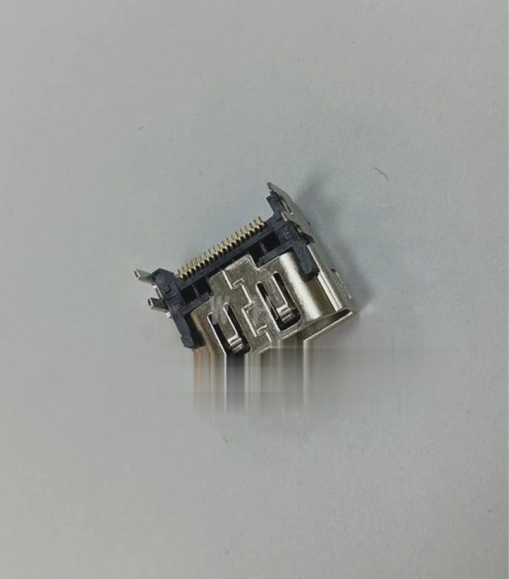 Silver HDMI host interface socket for gaming console repair with single port