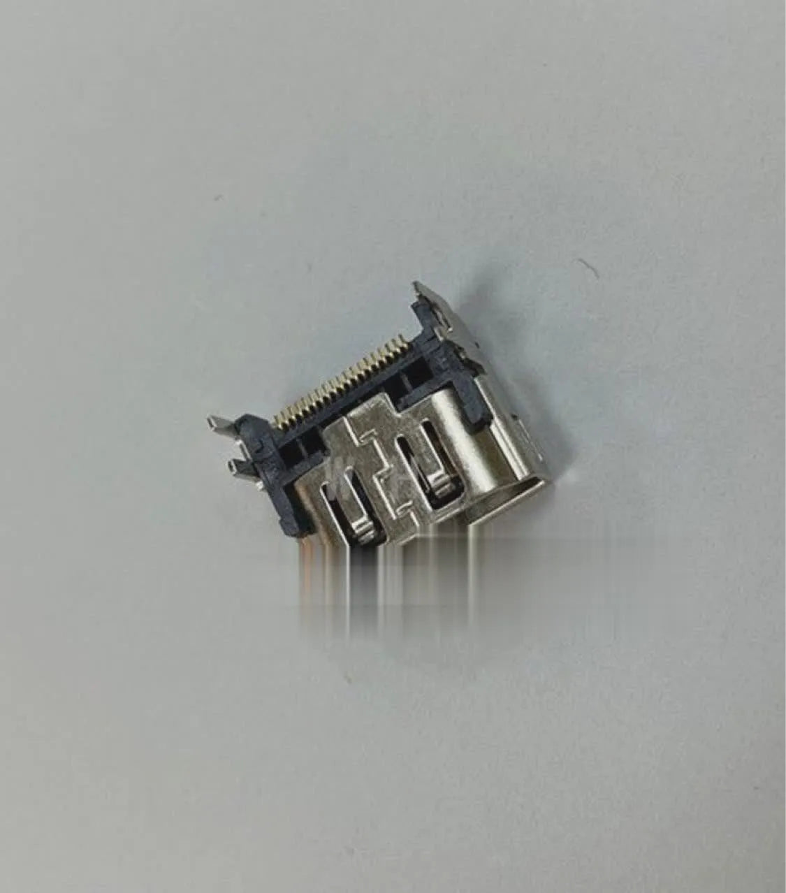 Silver HDMI host interface socket for gaming console repair with single port