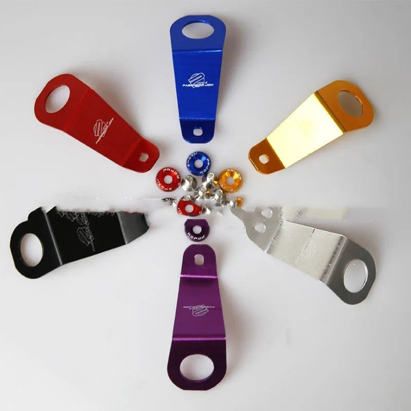 Aluminium alloy radiator mounting bracket for Honda Civic EG in multiple colour options.