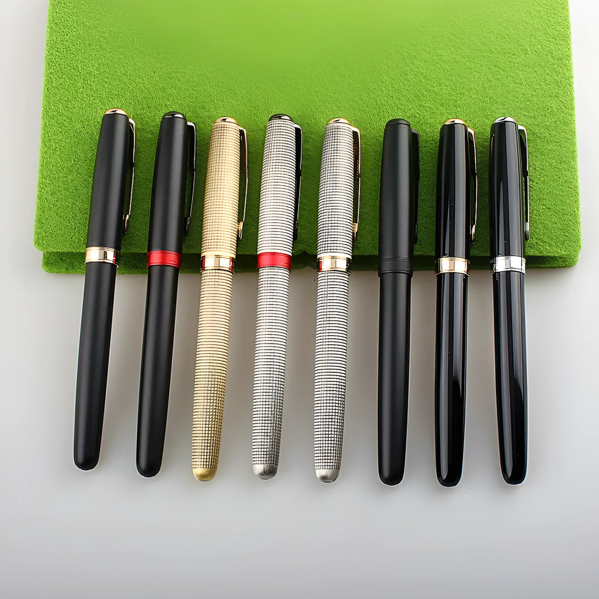 Stainless steel ball pen with 0.5mm fine point in various colour options