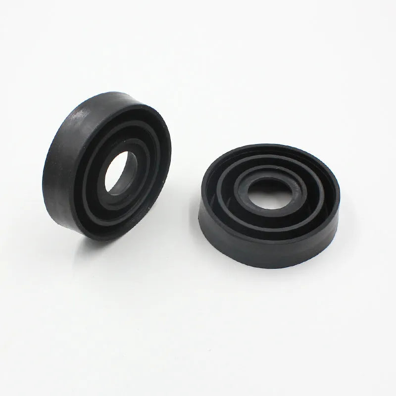 Silicone car headlight dust cover showing closed Type A and open Type B styles for waterproof protection.