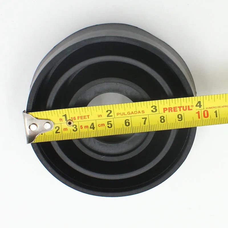 Silicone car headlight dust cover showing closed Type A and open Type B styles for waterproof protection.