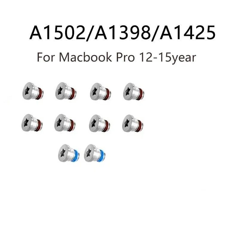 Ten metal screws for MacBook Pro A1502 A1398 A1425 bottom shell replacement