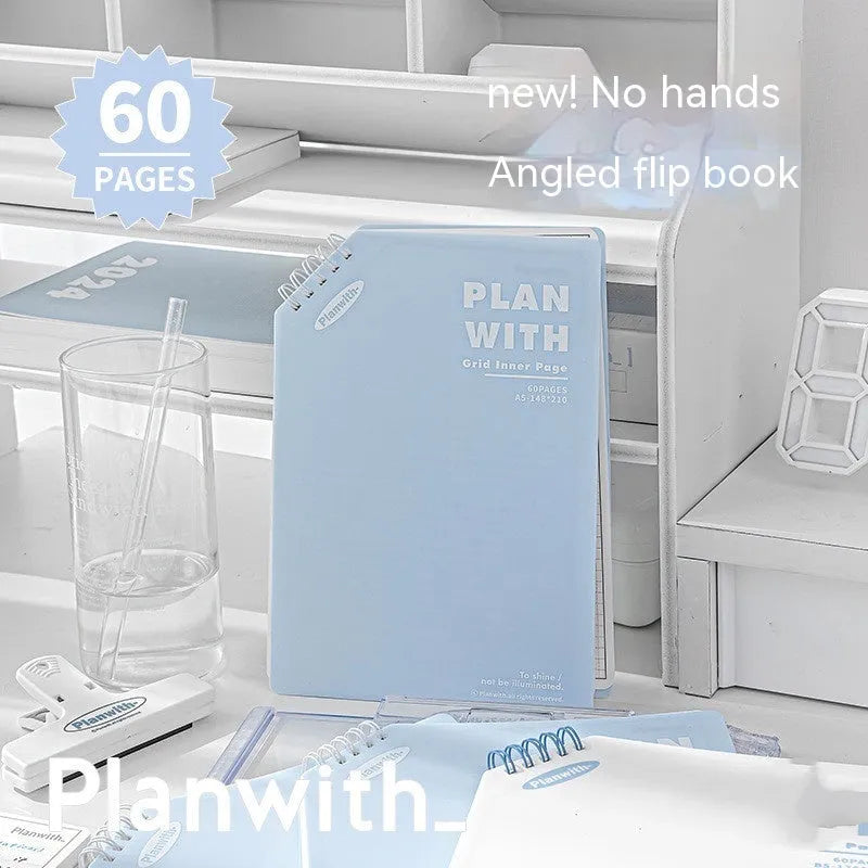 Oblique angle artsy ins style student draft notebook in A5 and B5 sizes with 60 sheets