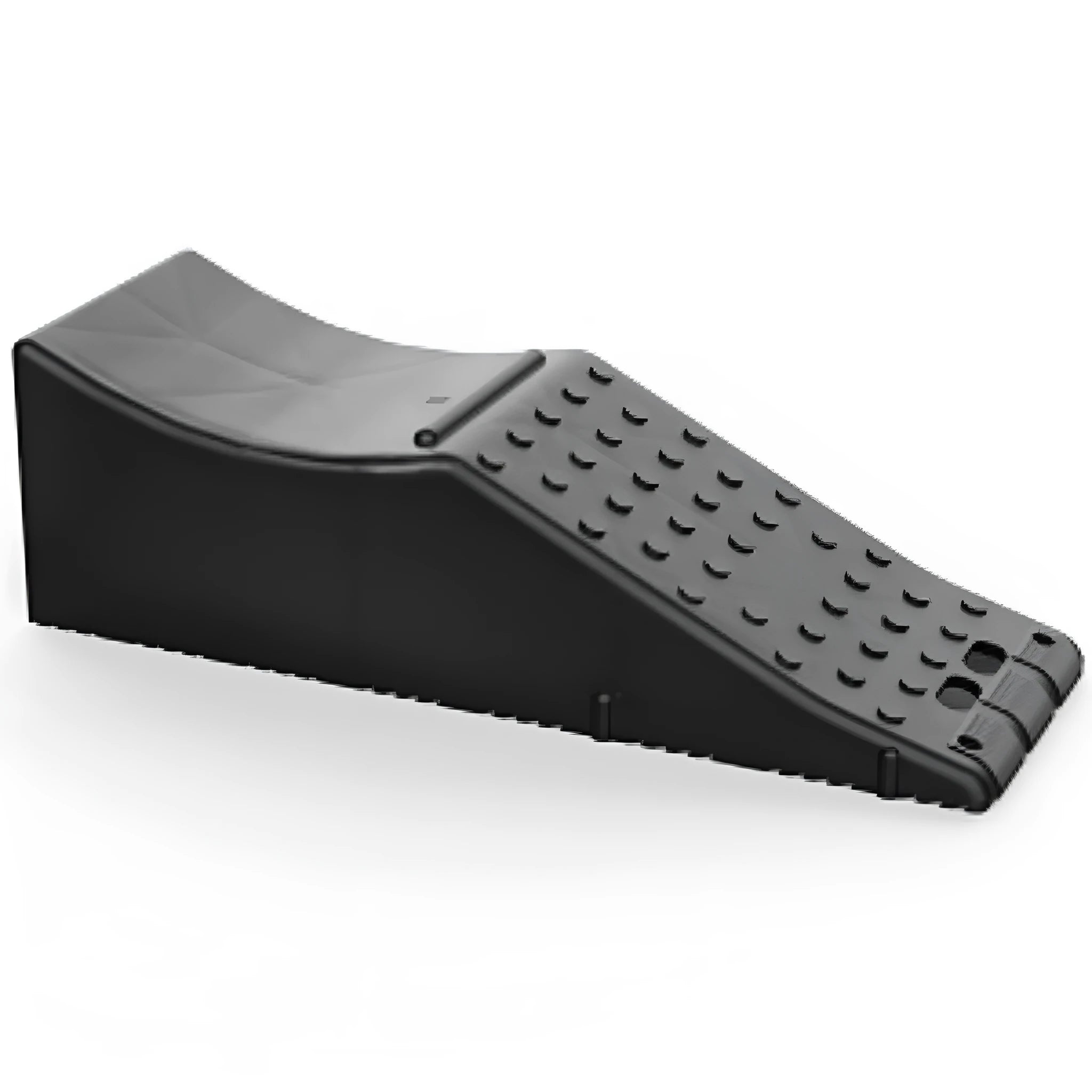 Black car pad cushion showing dimensions 55cm wide by 44cm deep