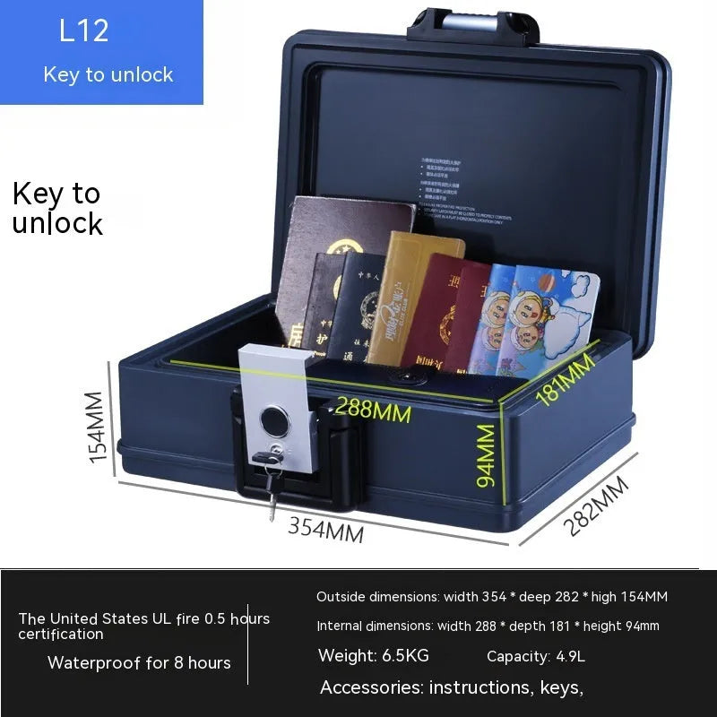 Portable L12 mechanical password safe with 6500G lock and youjingang construction