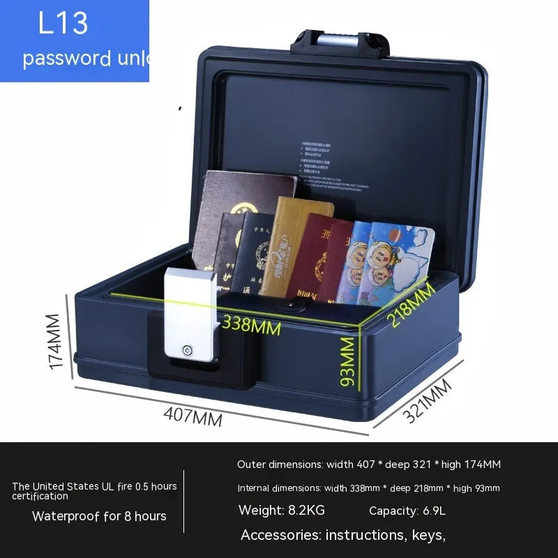 Portable L12 mechanical password safe with 6500G lock and youjingang construction