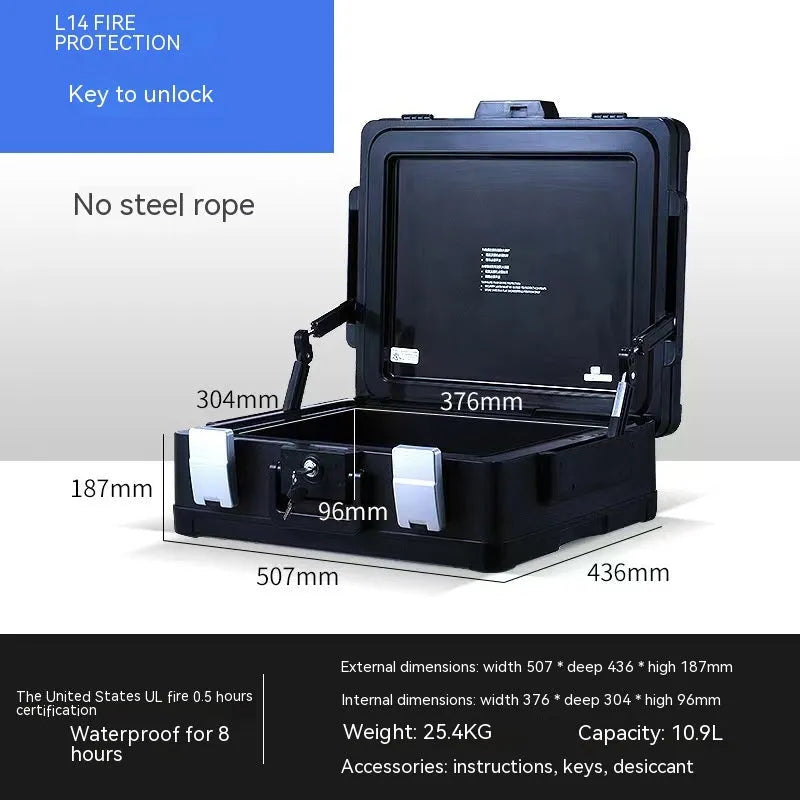 Portable L12 mechanical password safe with 6500G lock and youjingang construction