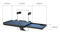 Car rear folding table board with desktop sizes from 314x275mm to 368x290mm and load bearing up to 10kg