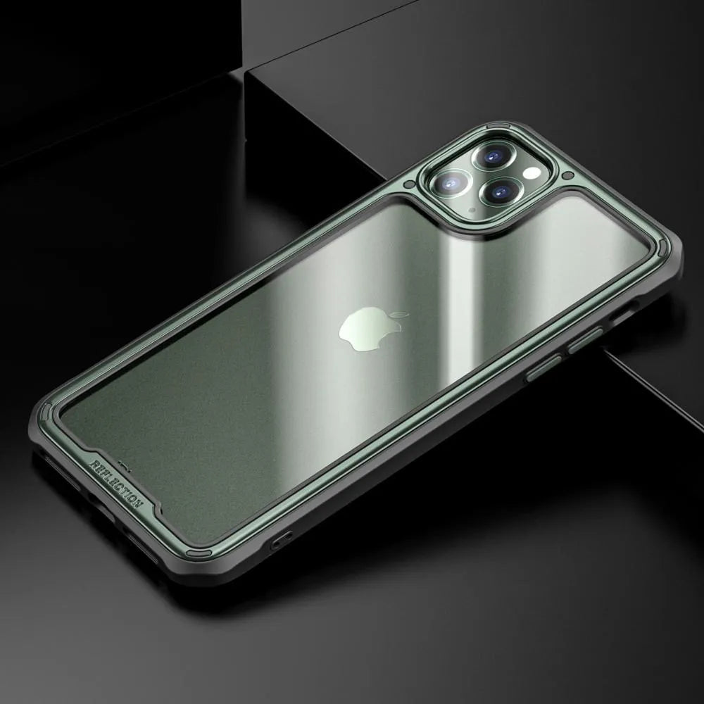 Transparent silicone phone case for Apple iPhone 11 series in business style design