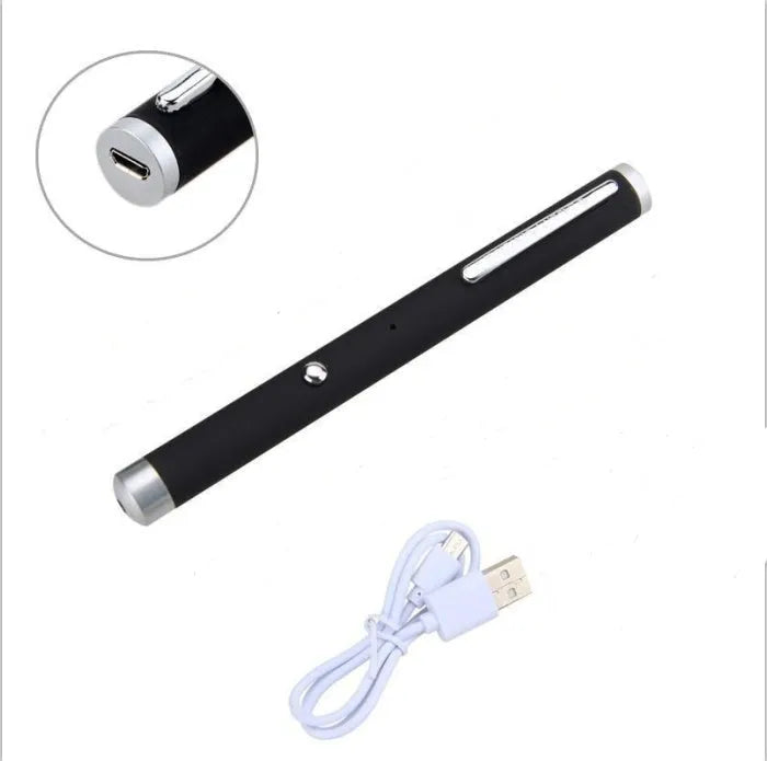 Green laser pointer pen with metal body in black, camouflage, or white.