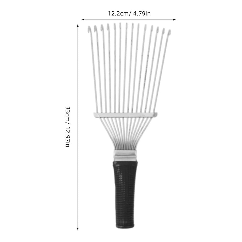 Stainless steel dematting brush rake comb for grooming horses, dogs and livestock