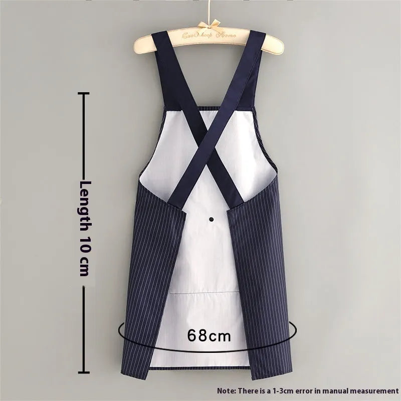 Polyester composite waterproof kitchen apron in free size with multiple colour options
