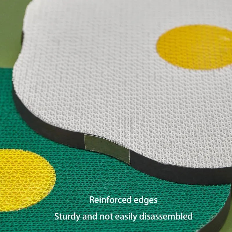 Wall mounted cat scratching board with corrugated surface and traceless adhesive