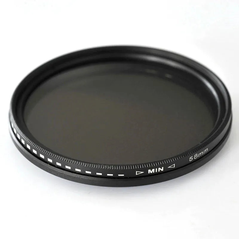 Adjustable multi-diameter camera ND filter set with four grayscale dimming mirrors