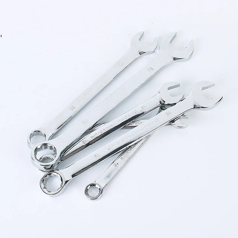 61-piece auto repair socket and wrench set with chrome vanadium steel tools in storage box