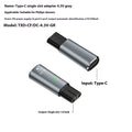 Black USB-C charging adapter for electric shavers with aluminium alloy construction and 4.3V output