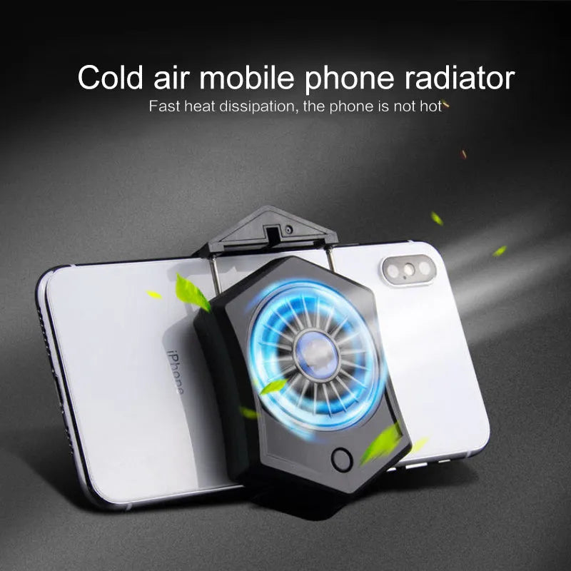 USB mobile phone cooling radiator for gaming consoles in black and white colour options