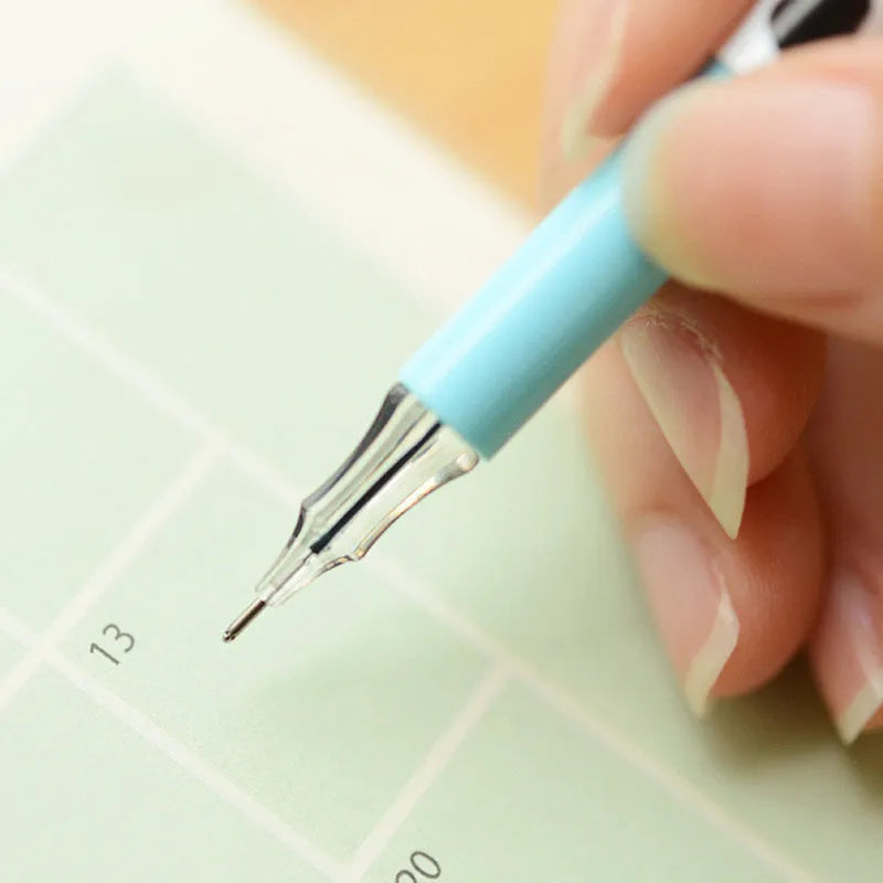 Pack of 12 cow print gel pens with 0.38mm fine tips in assorted colours
