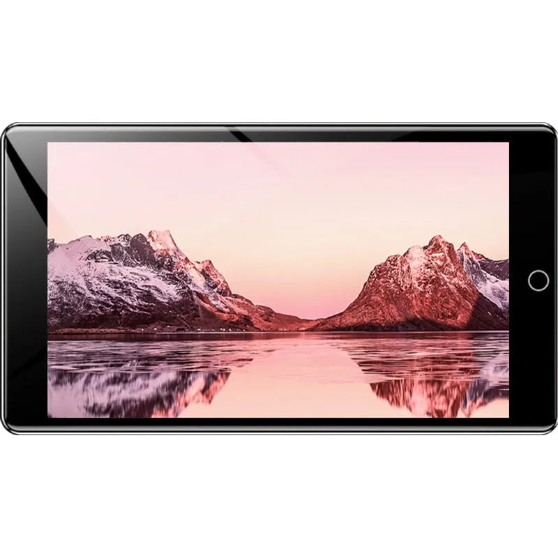 Black Ruizu H1 slim MP3 MP4 player with 4-inch touchscreen showing music library interface