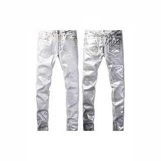 Men's black slim fit skinny jeans with straight leg retro styling and button fly