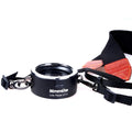 Aluminium alloy camera lens flipper dual holder with cotton shoulder strap for Canon Nikon Sony lenses