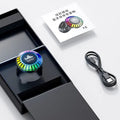Voice control Bluetooth ambience lamp showing polar light effects with compact 3.1cm design