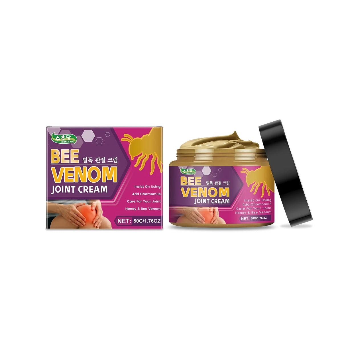 50g tube of joint cream with chamomile, aloe, honey and bee venom extracts