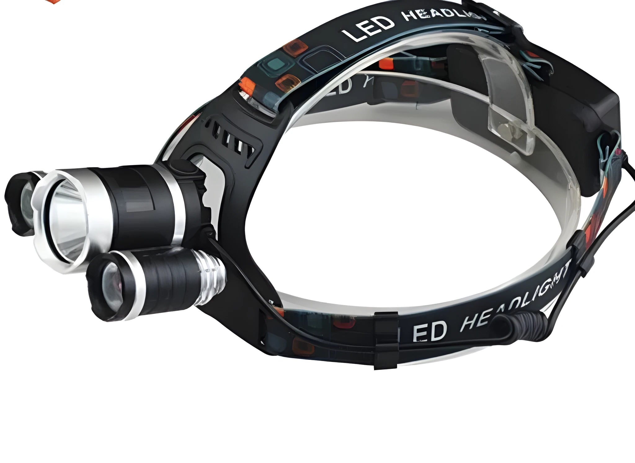 Aluminium alloy rechargeable headlamp with adjustable headband and Cree LED
