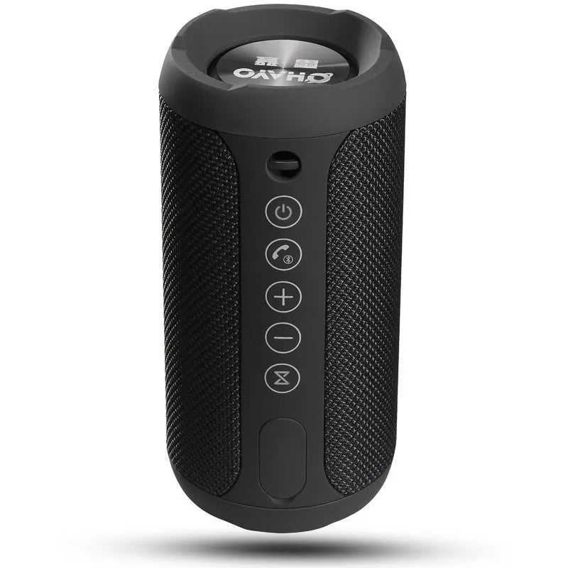 Outdoor waterproof portable Bluetooth speaker in four colour options with 20m range
