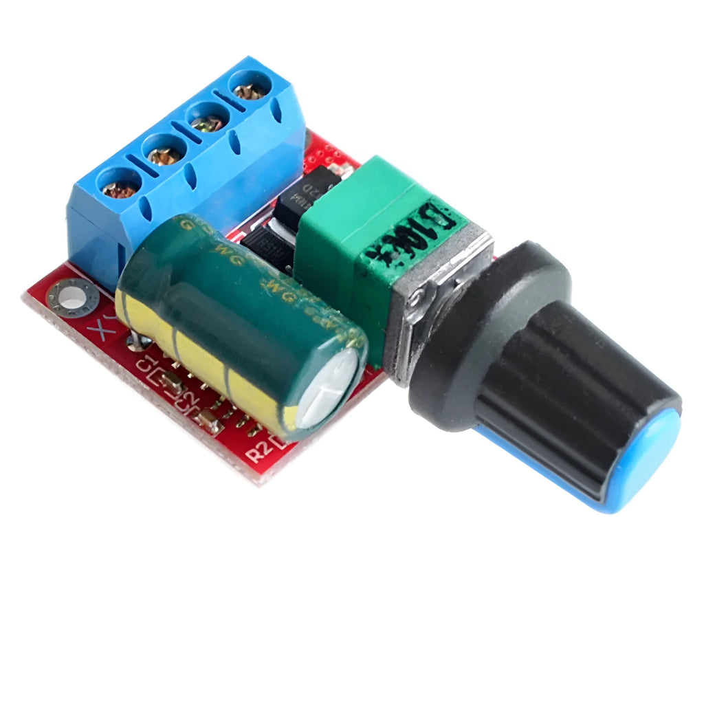 PWM DC motor speed controller governor with potentiometer knob for 5V-35V input