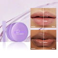 Exfoliating lip balm mask with spatula applicator for moisturising and lip treatment