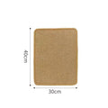 Sisal cat scratch board with sisal blanket material in pastoral style design