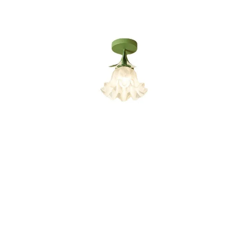 Cream coloured Linglan Flower design corridor aisle light with remote control for dimming functions
