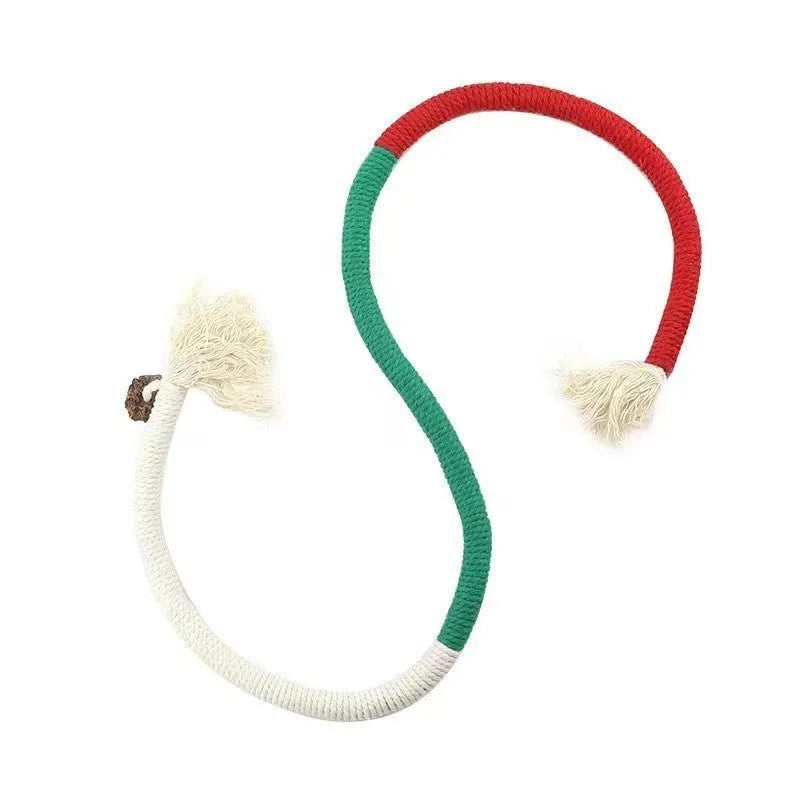 70cm cotton string bite-resistant cat teaser rope in three colour options