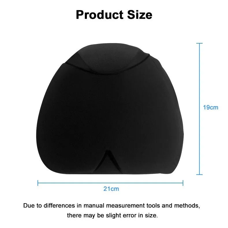 Simple solid colour cold compress cap in black, dark blue, or pink, showing its fully enclosed polyester design.