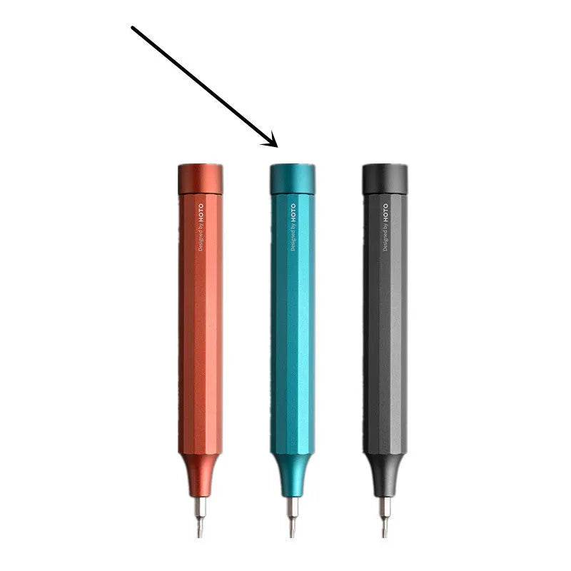 24-in-1 aluminium magnetic screwdriver set for electronics repair in black, green, or red.