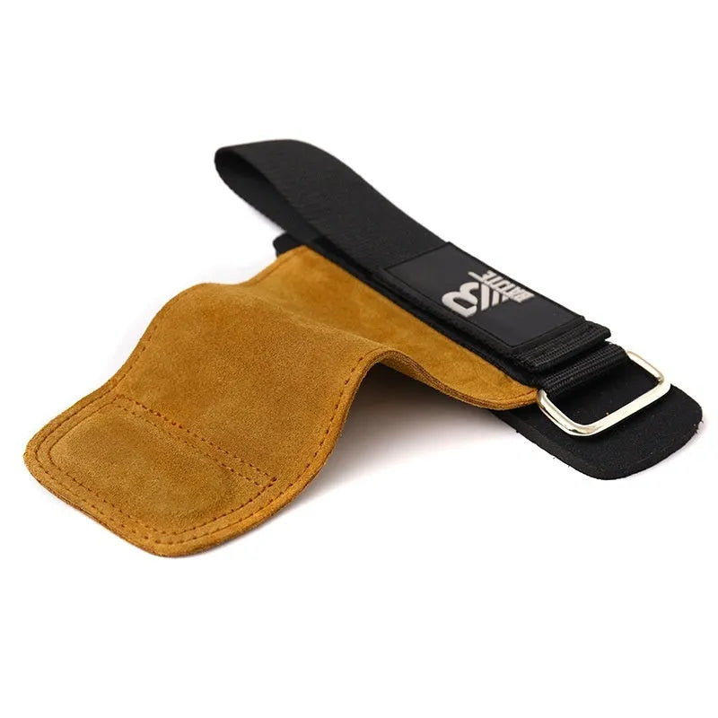 Brown fitness wrist protector bands for horizontal bar pull-ups and push exercises