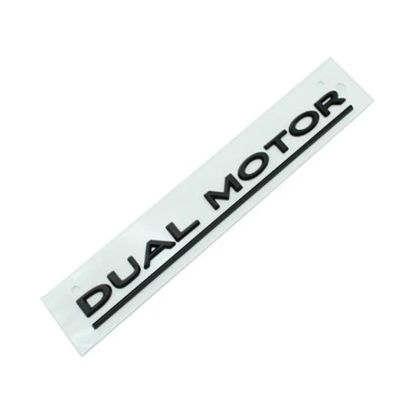 Tesla Model 3 Performance bumper sticker in ABS plastic showing English lettering