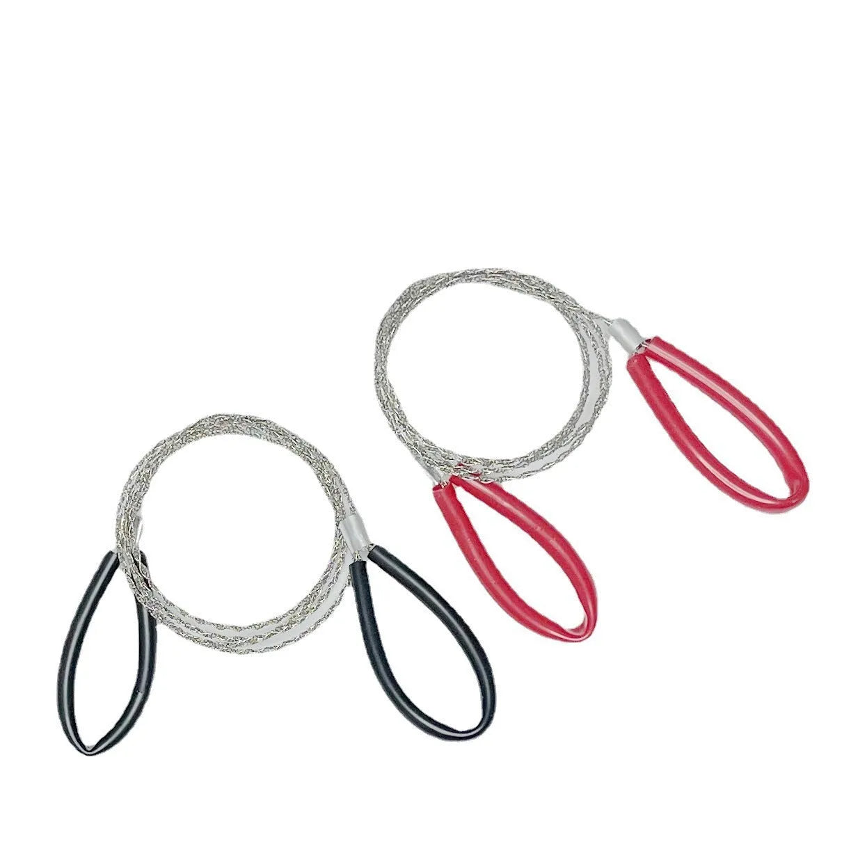 Black and red 600mm German stainless steel survival wire saw for camping