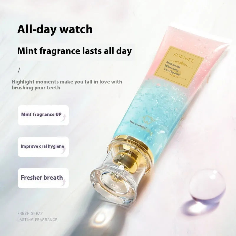 100g tube of Ji Ouni nicotinamide dazzling white toothpaste for adult whitening oral care.
