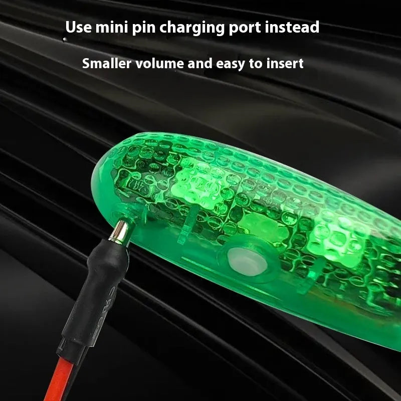 V3 wireless charging waterproof navigation light for model cars and boats in green, red, white, or mixed colours.