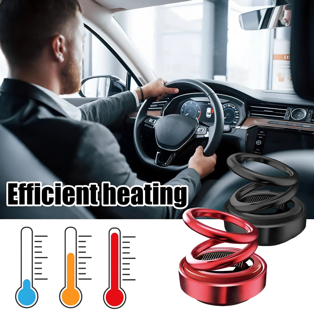 Portable miniature vibration radiator in black or red colour measuring 5.1 by 6 centimetres