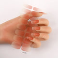 Sheet of 16 small, colourful self-adhesive nail art stickers featuring crosses, roses, leopard print, and cartoon designs