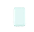 Magnetic wireless power bank in five colour options showing 5000mAh capacity