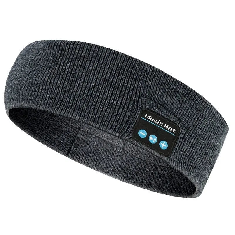 Bluetooth 5.4 eye mask headband with removable fabric in black, dark grey or grey-white colours