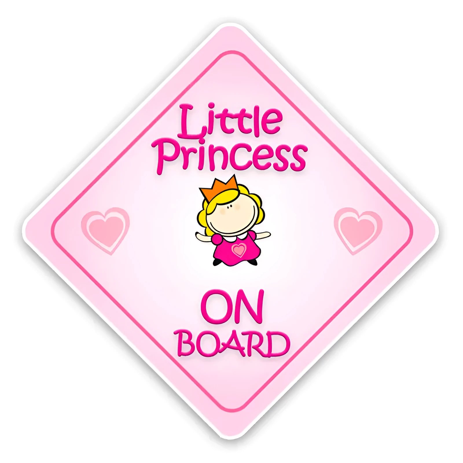 Reflective baby on board car bumper sticker with baby design on pet material